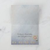 誕生日恵み花とバイブル詩 カード (内部)