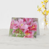 誕生日恵み花信仰誕生日カード カード (黄色い花)