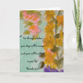 誕生日恵み カード (正面)