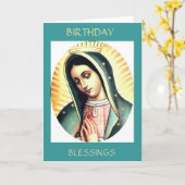 誕生日恵み カード (黄色い花)