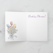 誕生日恵み – グリーティングカード (内部)