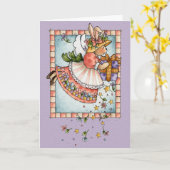 誕生日恵み – グリーティングカード (黄色い花)