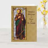 誕生日恵みSt.ジョセフ小麦Stの饗宴 カード (黄色い花)