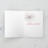 誕生日愛国心が強い中国語によって頂点に達される毛のない犬 カード (内部)