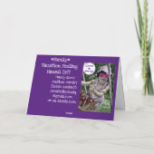 誕生日感じの カード (裏面)