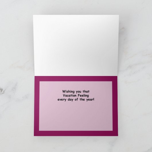 誕生日感じの カード (内部)