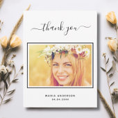 誕生日感謝していユーカスタムフォトスクリプト ポストカード