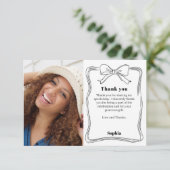 誕生日手描き弓 サンキューカード (スタンド正面)