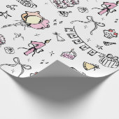 誕生日手書き ラッピングペーパー (角)