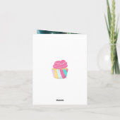 誕生日折り畳みグリーティングカード カード (裏面)