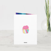 誕生日折り畳みグリーティングカード カード (裏面)