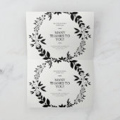 誕生日折り畳み招待状 招待状 (内部)