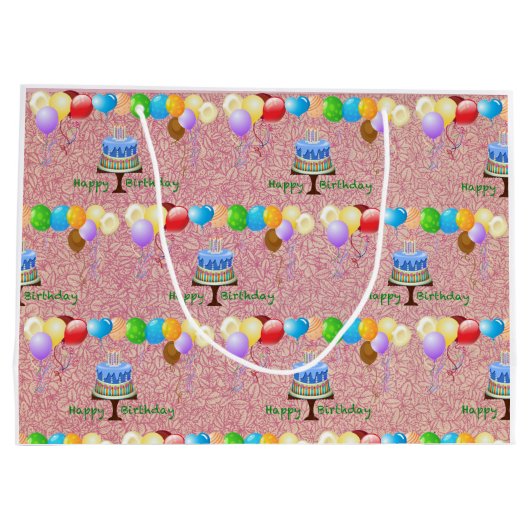 誕生日抱き枕 ラージペーパーバッグ (裏面)