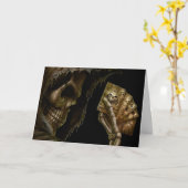 誕生日押し手遊付き死紙カード カード (黄色い花)