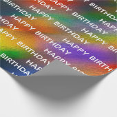 誕生日抽象芸術ぼやけデザイン ラッピングペーパー (角)