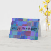 誕生日抽象芸術 カード (黄色い花)