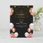 誕生日招待されパーティー 招待状 (スタンド正面)