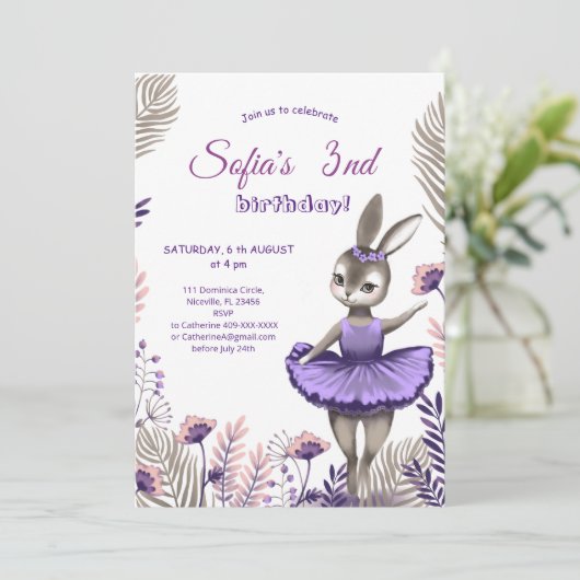 誕生日招待カード。 セーブザデート (スタンド正面)