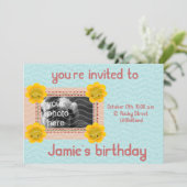 誕生日招待パーティー 招待状 (スタンド正面)