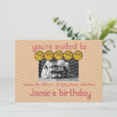 誕生日招待パーティー 招待状 (スタンド正面)