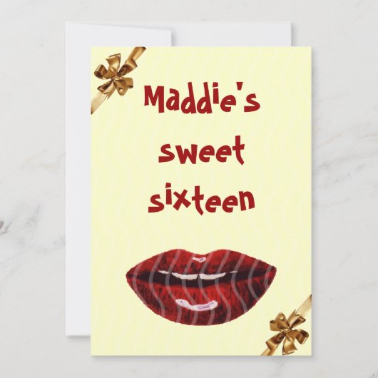 誕生日招待パーティー 招待状 (正面)