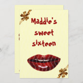 誕生日招待パーティー 招待状 (正面/裏面)