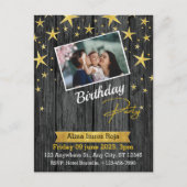 誕生日招待標準ポストカード ポストカード (正面)