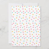 誕生日招待状こちらスクープのアイスクリーム 招待状 (裏面)