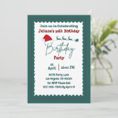 誕生日招待状とサンタハット 招待状 (スタンド正面)