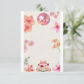 誕生日招待状と紙 セーブザデート (スタンド正面)