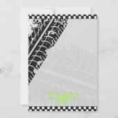 誕生日招待状と車とトラック 招待状 (裏面)