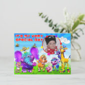 誕生日招待状と"GiggleBellies" 招待状 (スタンド正面)