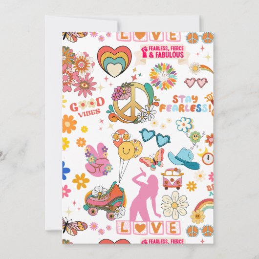 誕生日招待状の女の子のための:スウィフトインスパイア 招待状 (正面)