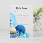 誕生日招待状の空白の入力 招待状 (スタンド正面)