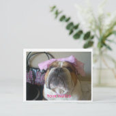 誕生日招待状はがき インビテーションポストカード (スタンド正面)