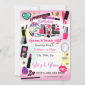 誕生日招待状を作成する 招待状 (正面)