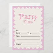 誕生日招待状を満空白のたす 招待状 (正面/裏面)