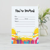 誕生日招待状を満空白のたす 招待状 (スタンド正面)