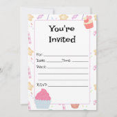 誕生日招待状を満空白のたす 招待状 (正面)