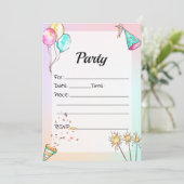 誕生日招待状を満空白のたす 招待状 (スタンド正面)