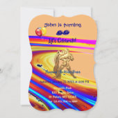 誕生日招待状アクエリアス01/20-2/18 招待状 (正面)