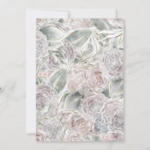 誕生日招待状インコテージエレガントーコア花模様 招待状 (裏面)