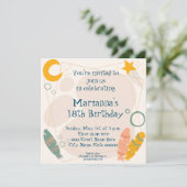 誕生日招待状インディアン部族 招待状 (スタンド正面)