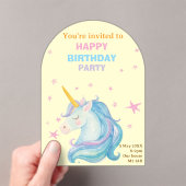 誕生日招待状カード アクリル招待状 (インサイチュ (ポータブル))
