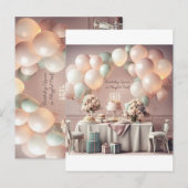 誕生日招待状カード ポストカード (正面/裏面)