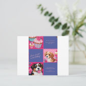 誕生日招待状カード ポストカード (スタンド正面)