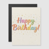 誕生日招待状カード  マグネット招待状 (正面/裏面)