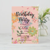 誕生日招待状カード 招待状 (スタンド正面)