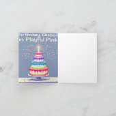 誕生日招待状カード 招待状 (内部)