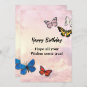 誕生日招待状カード 招待状 (正面/裏面)